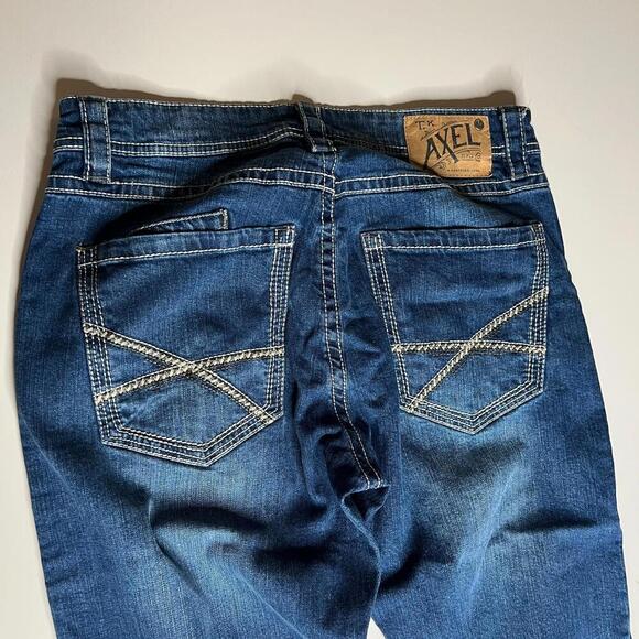 T.K. Axel Brand Jeans Men’s W32 L32 Athletic Fit Stretch Blue Denim - Picture 7 of 13